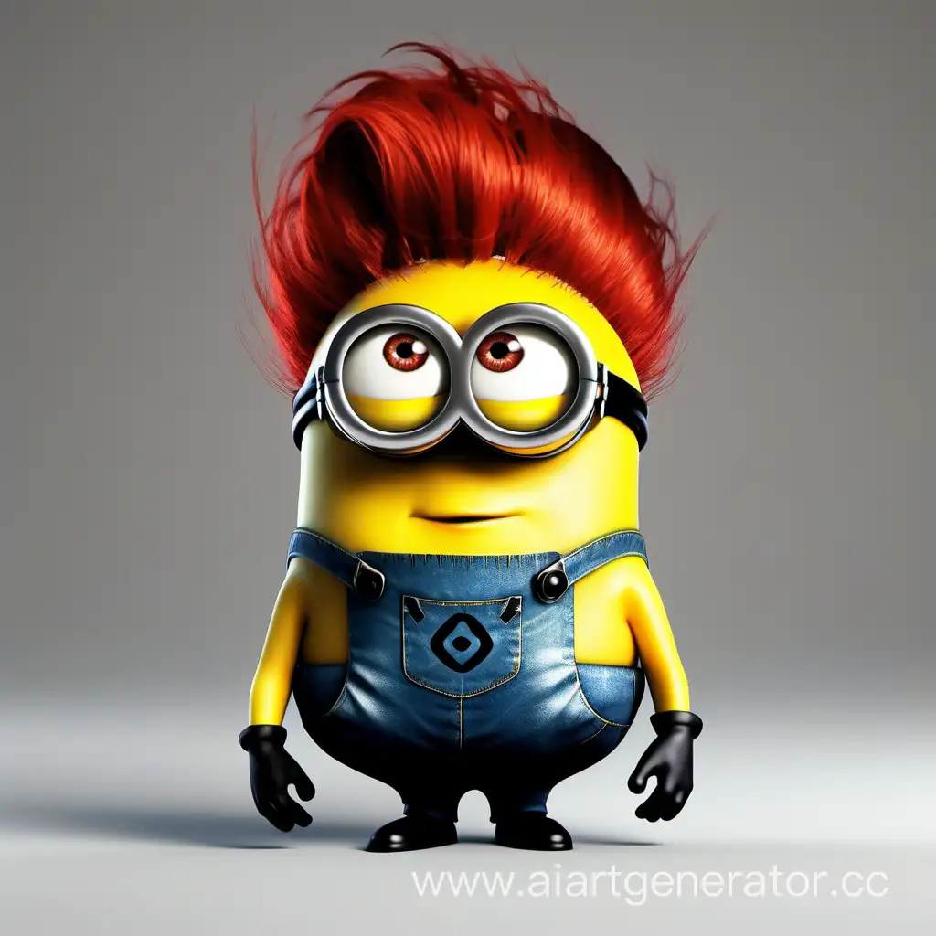 Cheerful-RedHaired-Minion-Pumping-Iron