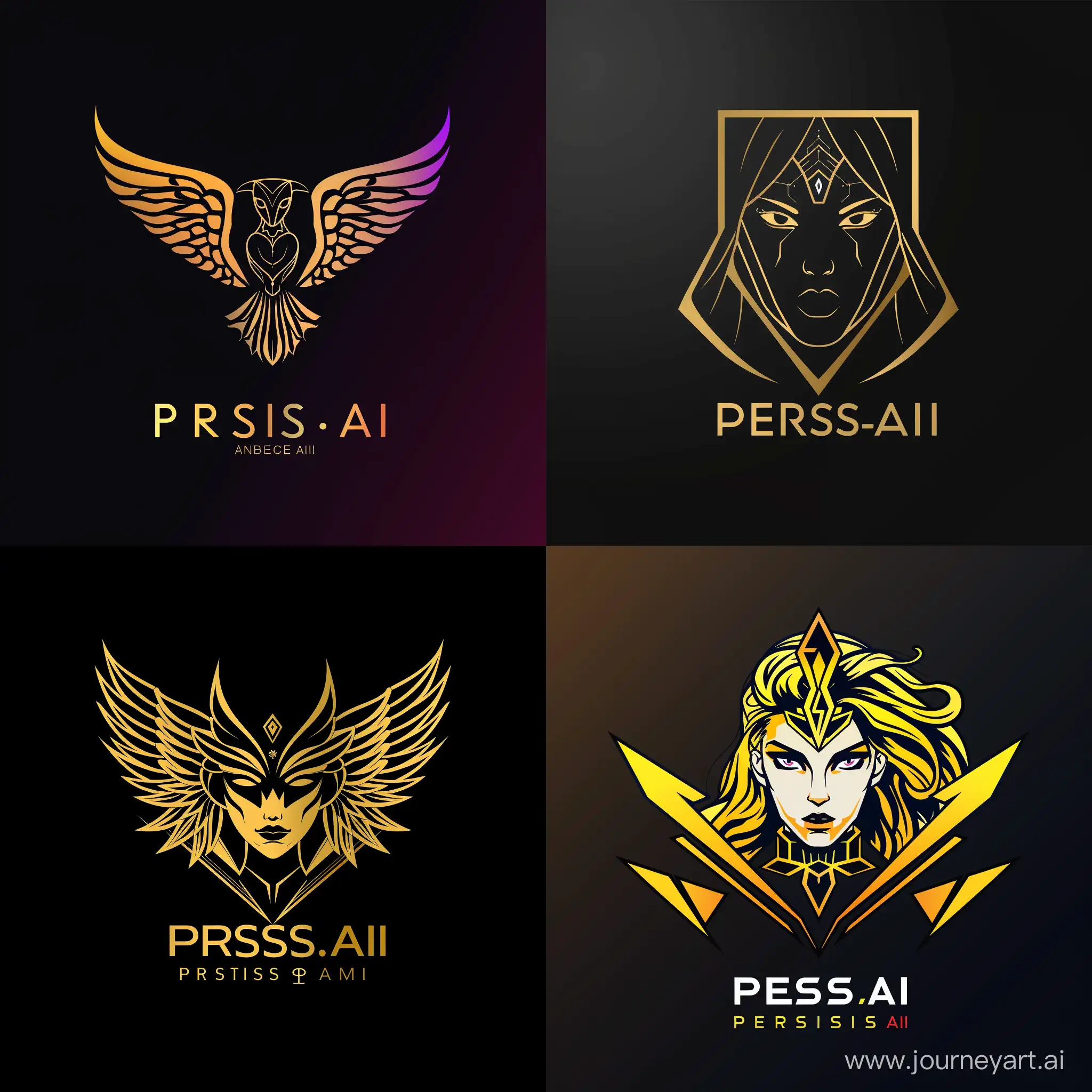 give me a logo for youtube channel named persis ai 