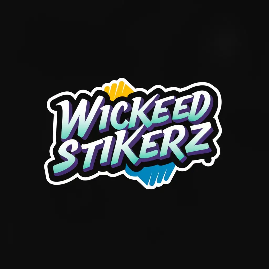 a logo design,with the text 'wickedstikerz', main symbol:sticker,Minimalistic,clear background