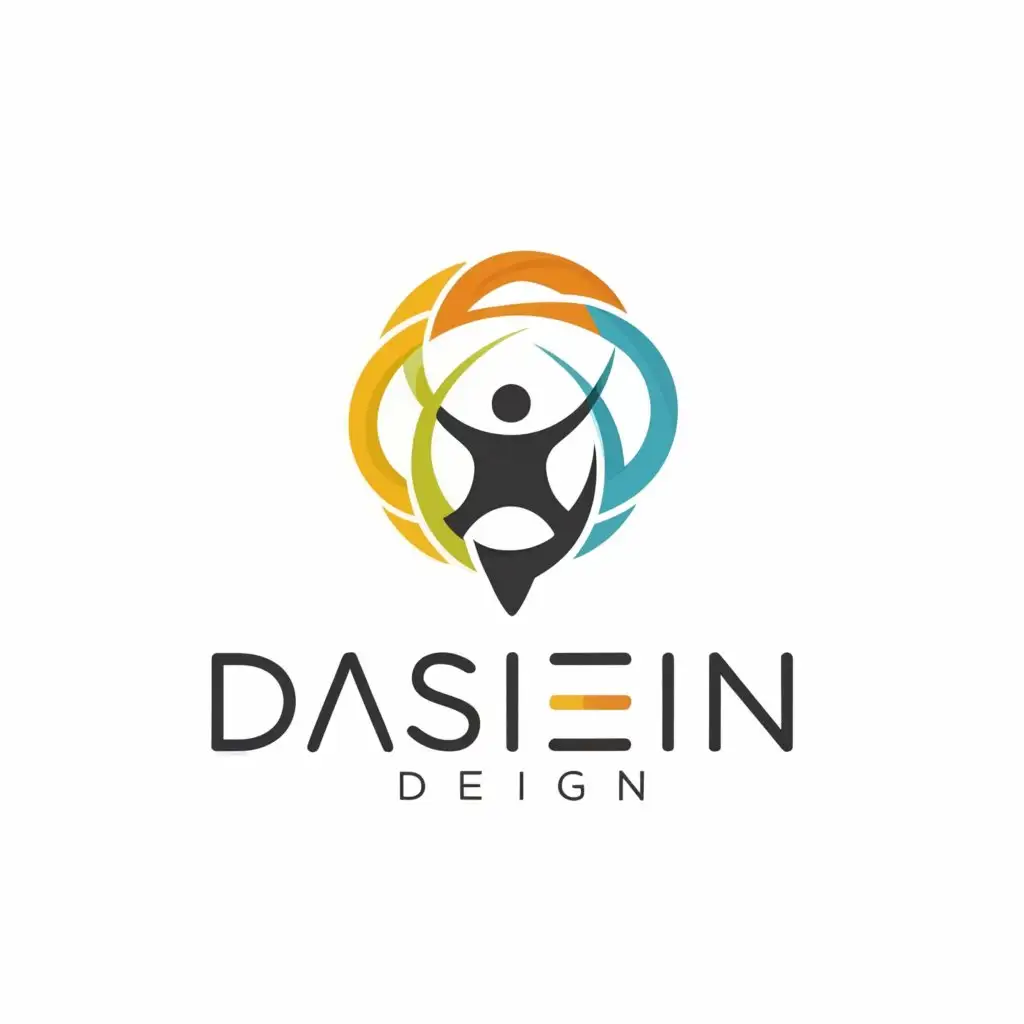 a logo design,with the text "Dasein Design", main symbol:Being in the world,Moderate,be used in Technology industry,clear background