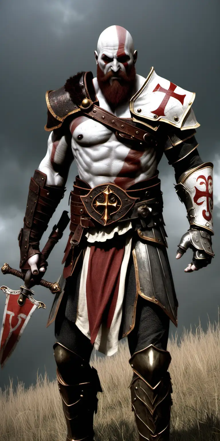 Kratos wears Knights Templar Armor