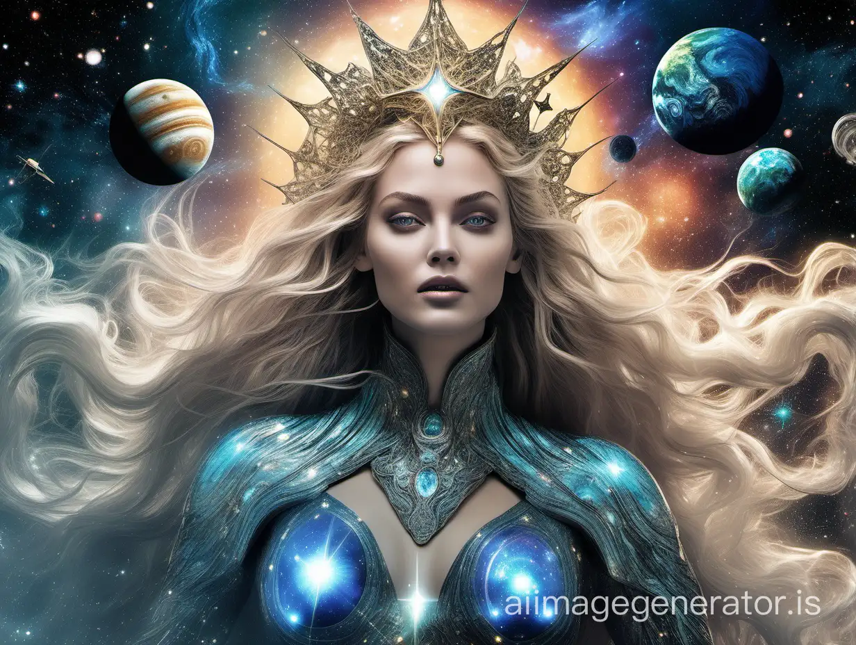 Cosmic-Goddess-Enchanting-Woman-in-SpaceThemed-Attire-Wielding-Damascus-Sword