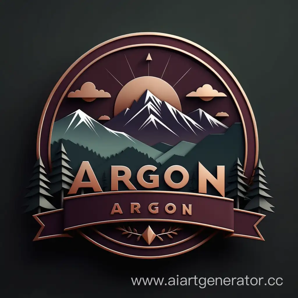 Dark-Emblem-with-Argon-Name-Surrounded-by-Mountains-and-Forest