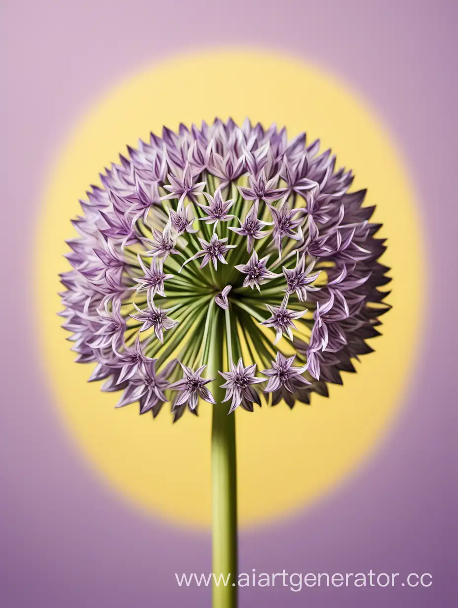 Vibrant-Allium-8k-Blossoms-on-Detailed-Yellow-Background