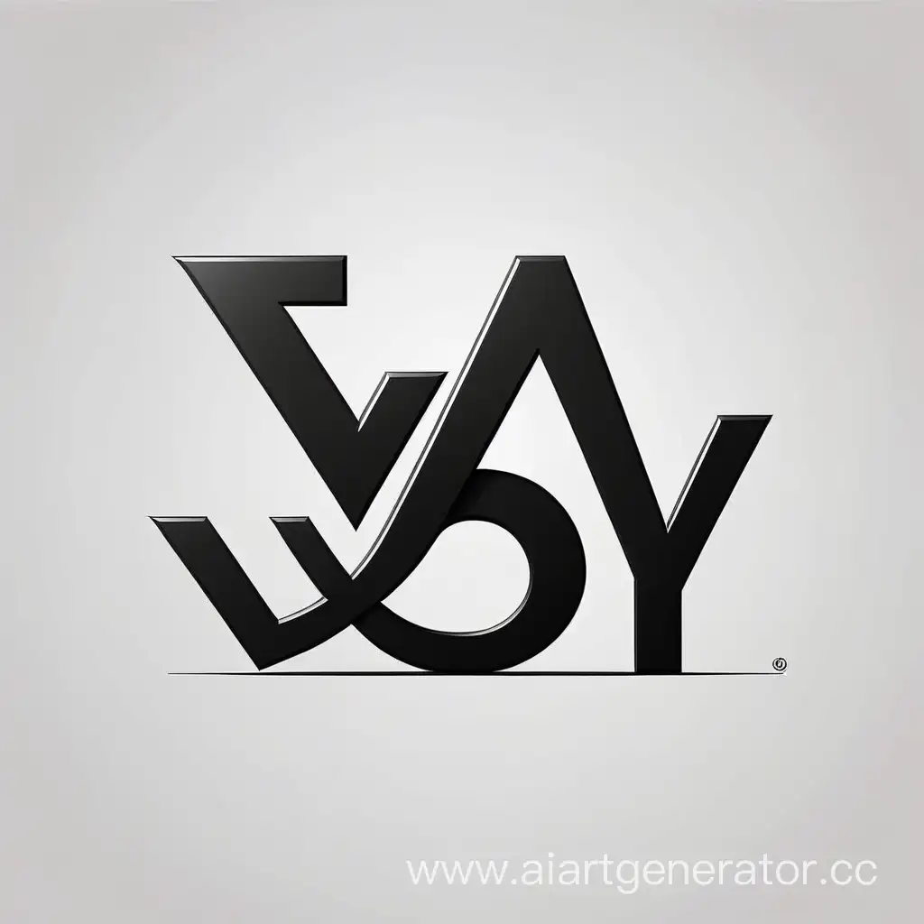 Логотип. Надпись "Y&Y". Чёрный цвет.