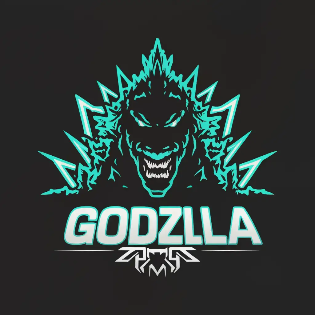 LOGO-Design-For-Atomic-Gojira-Godzilla-Angry-Face-for-Technology-Industry