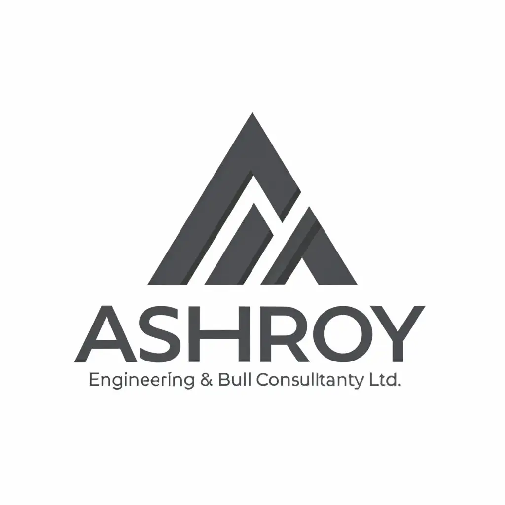 a logo design,with the text "Ashroy Engineering & Build Consultancy Ltd.", main symbol:Letter,Moderate,be used in Real Estate industry,clear background