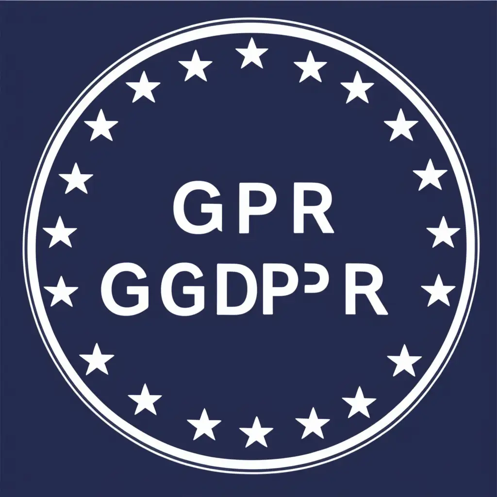 Create me a color icon depicting the General Data Protection Regulation (GDPR). It should have the text: "GDPR"