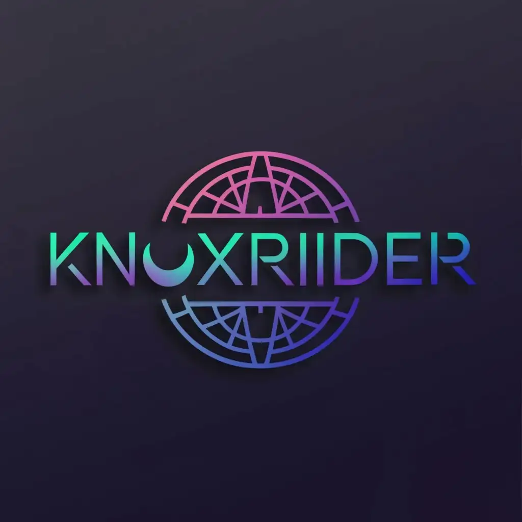 a logo design,with the text "KnoxRider", main symbol:ball,complex,be used in Technology industry,clear background