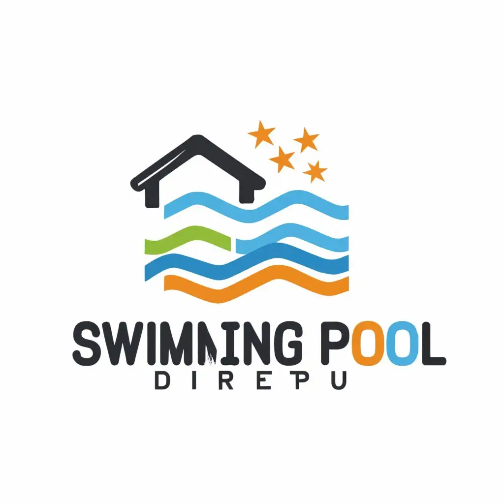 a logo design,with the text "Home", main symbol:Looking to show the different steps that a person needs to undertake to get local council approval for their new swimming pool. It's a bit convoluted and text heavy when written out, but could be more graphically illustrated as a series of steps and choices.
Needs to be aligned to the brand for www.SwimmingPoolKitsDirect.com.au,Moderate,be used in Home Family industry,clear background