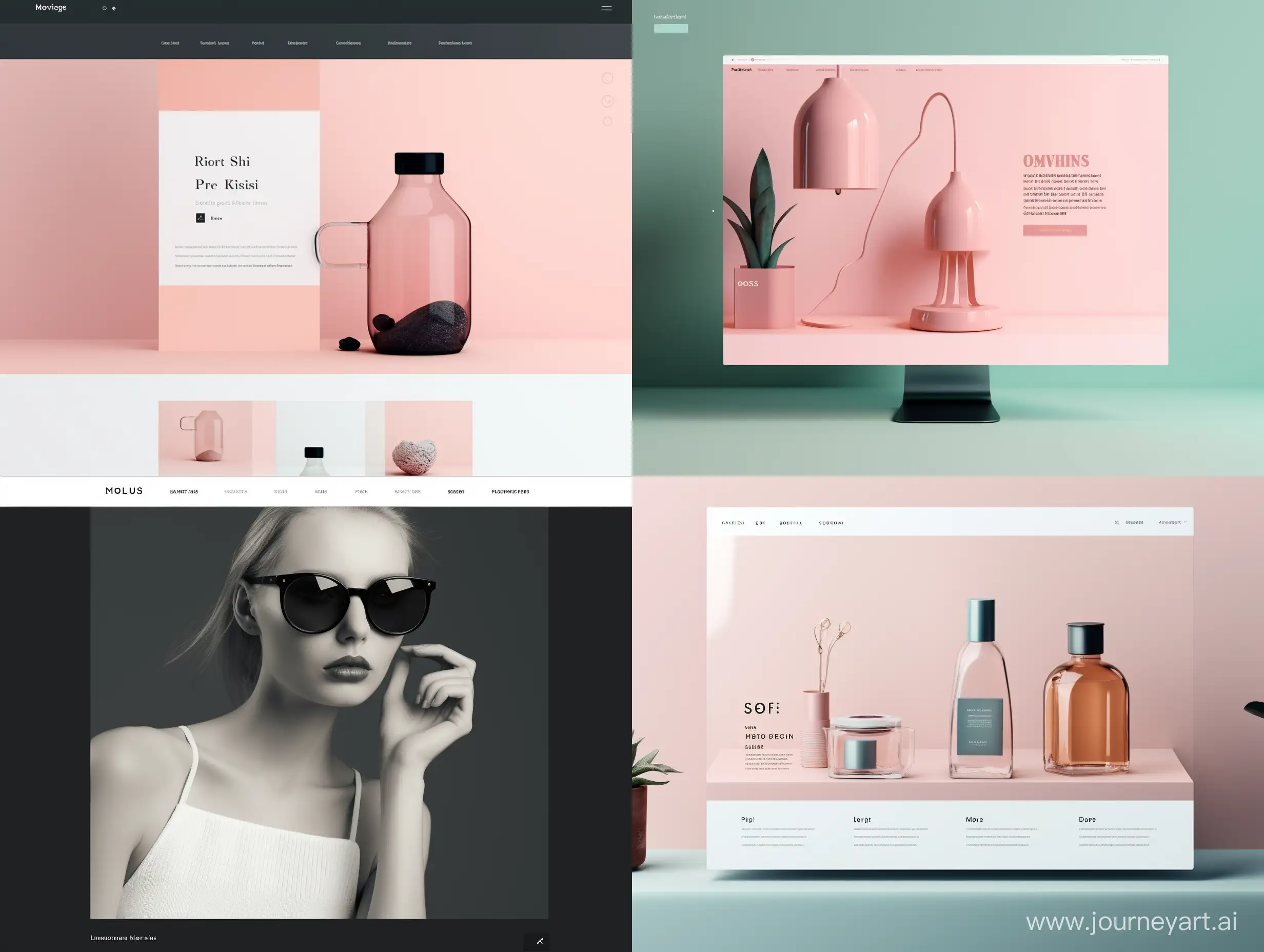 Minimalist-Ecommerce-Website-with-Monochromatic-Neon-Lamp-and-Paul-Klee-Inspired-Pastel-Palette