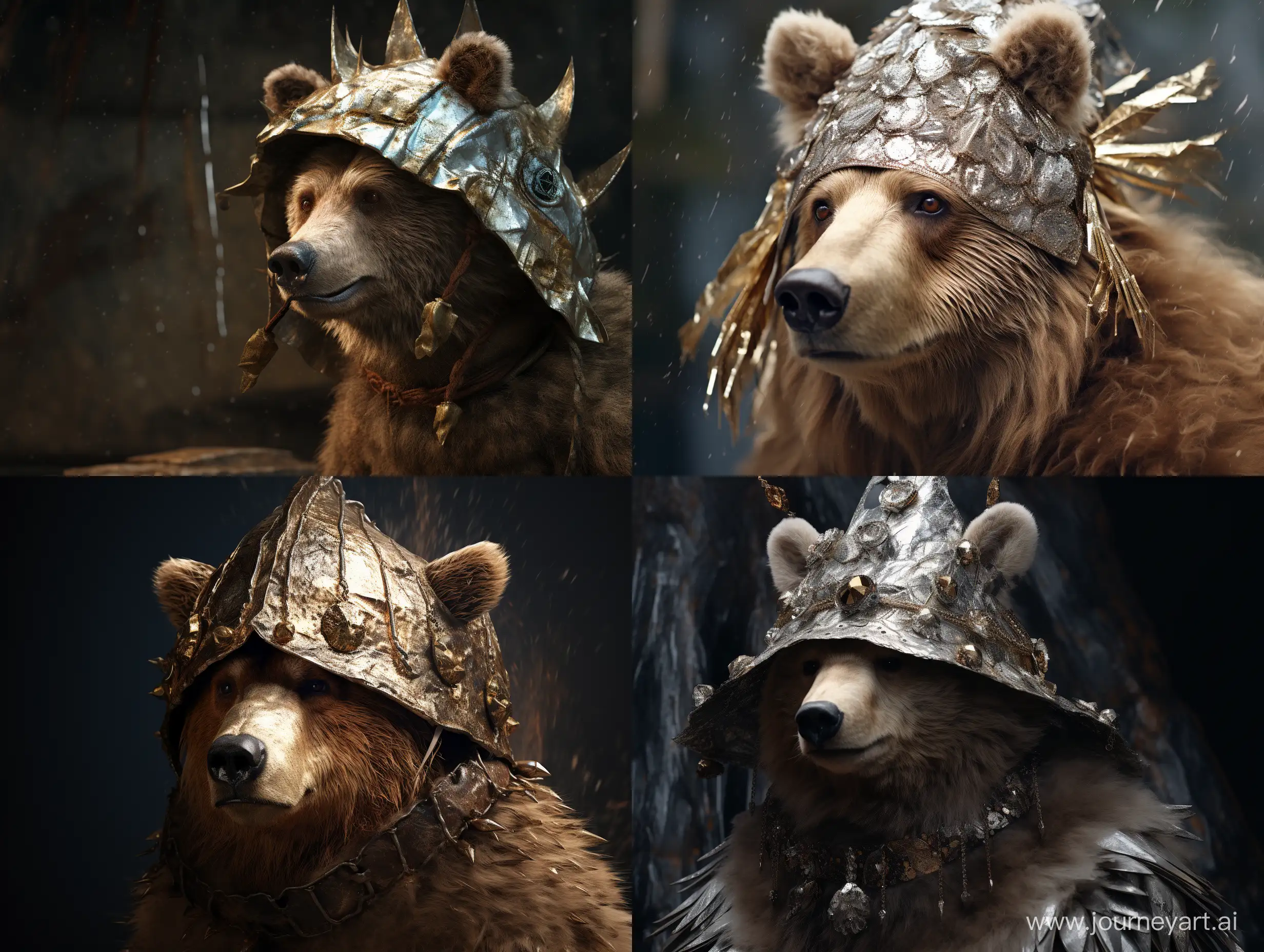 Rough-Metallic-Bear-Hat-Unique-43-Aspect-Ratio-Image