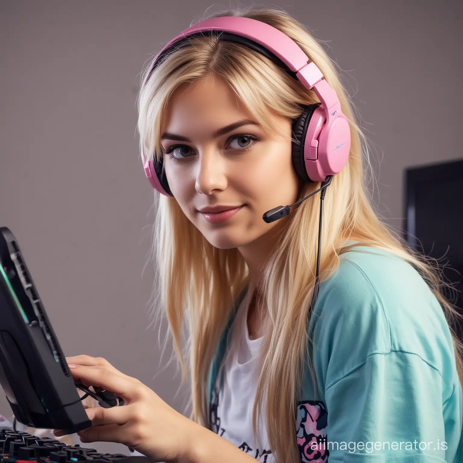 Young-Girl-Engaged-in-Video-Gaming-Fun