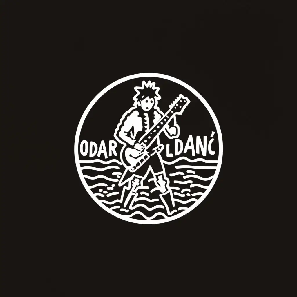 a logo design,with the text "odraní", main symbol:punk and river,Moderate,clear background