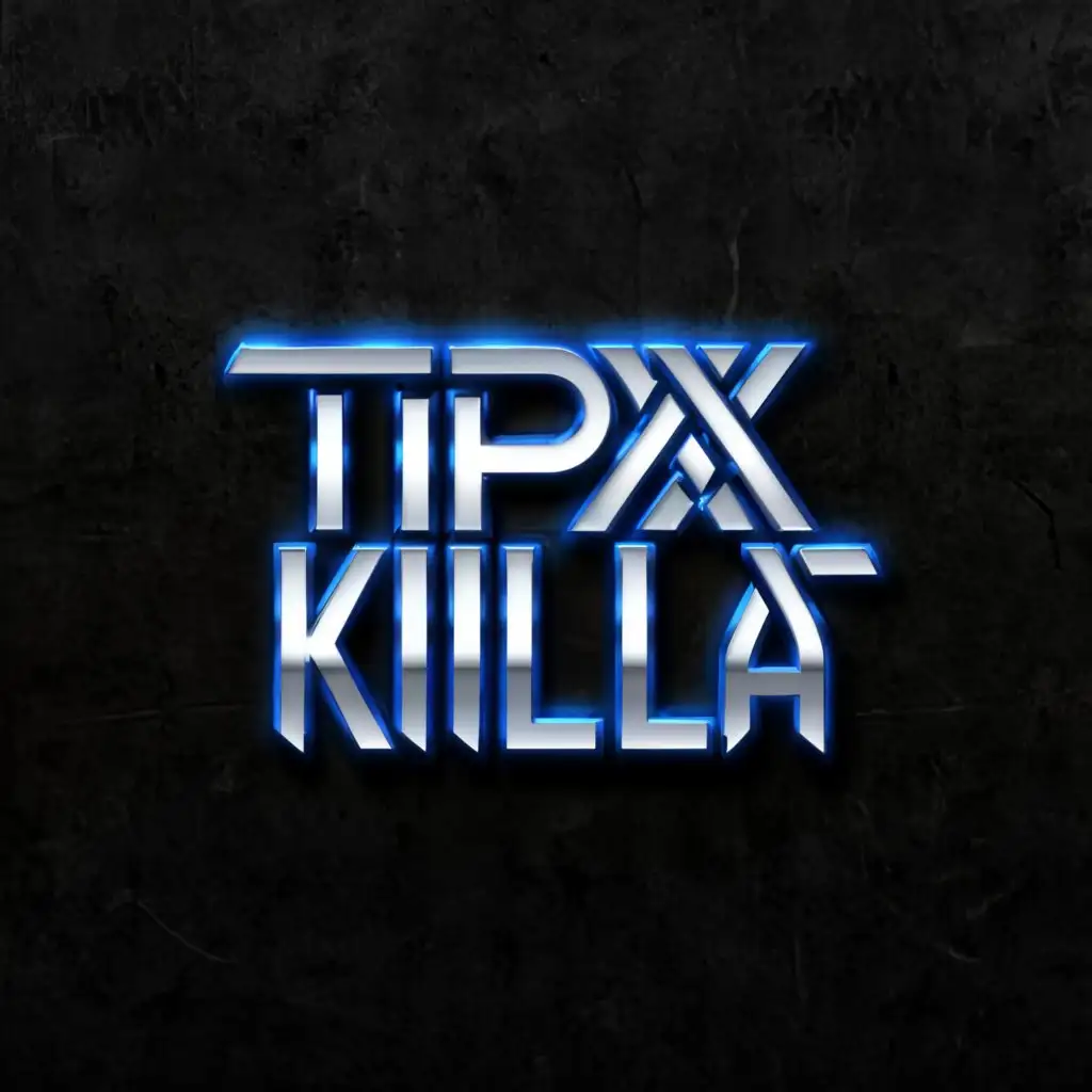 a logo design,with the text "TPXxKillA", main symbol:The logo features bold, futuristic typography for the letters "TPXxKillA," with sleek, sharp edges to convey a sense of power and intensity. The "TPXx" part is designed with a metallic or chrome finish, suggesting technology or modernity, while the "KillA" part is in a more aggressive font, perhaps with dripping or splattered effects to evoke a sense of action or danger. Behind the text, there could be a stylized symbol resembling a crosshair or target, further emphasizing the name's association with precision and domination. The color scheme could incorporate shades of black, red, and metallic tones for a striking visual impact.,complex,be used in Entertainment industry,clear background