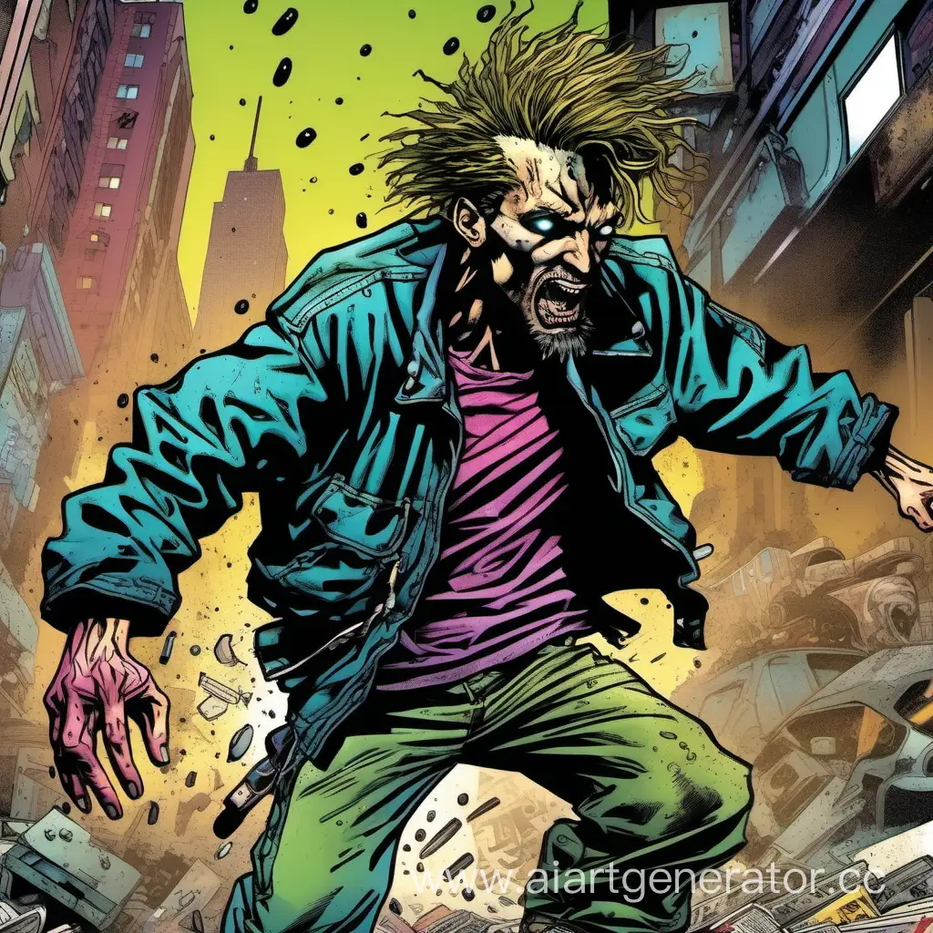 Cyberpunk-Action-90s-Comics-Inspired-Violent-Confrontation