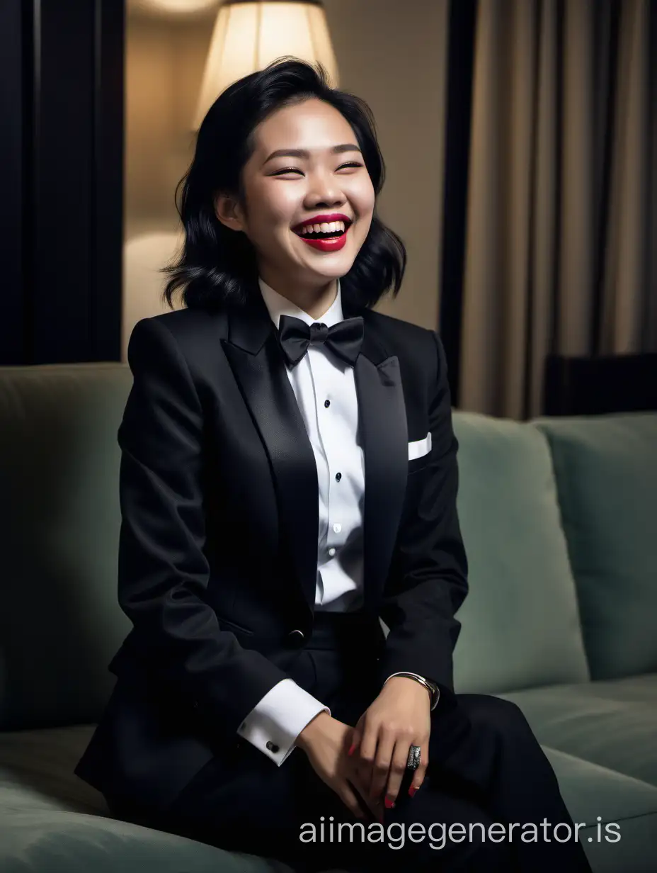 Laughing-Vietnamese-Woman-in-Stylish-Tuxedo-Portrait