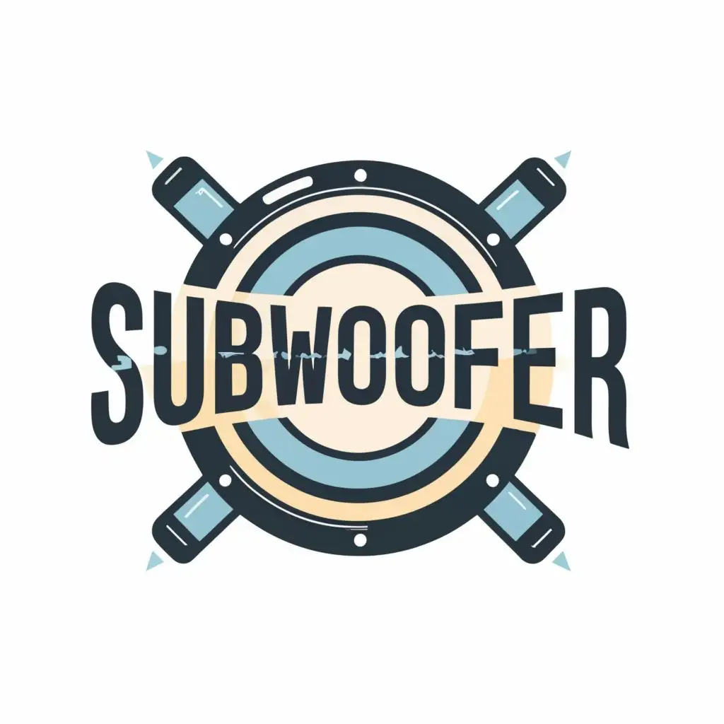 logo, sound, with the text "subwoofer", typography, be used in Retail industry