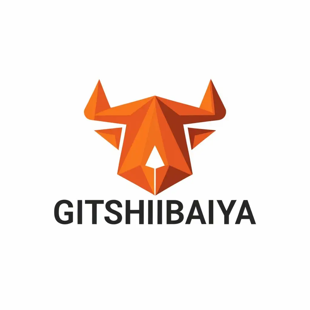 a logo design,with the text "Gitshasibaya", main symbol:buffalo,Moderate,clear background