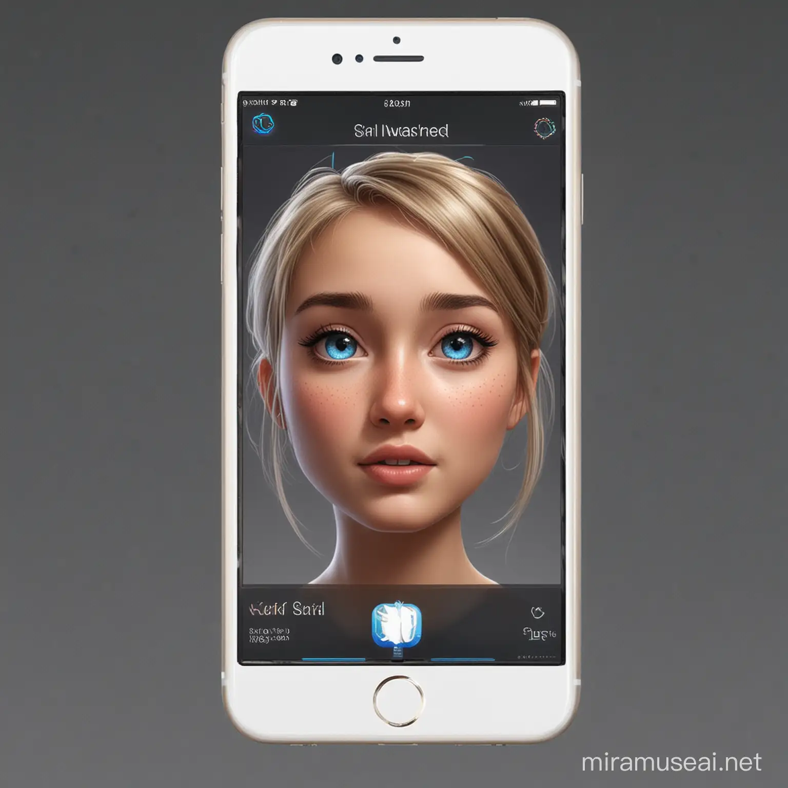 Colorful Fanloid XYDrick Siri Girl in iOS 9 Setting