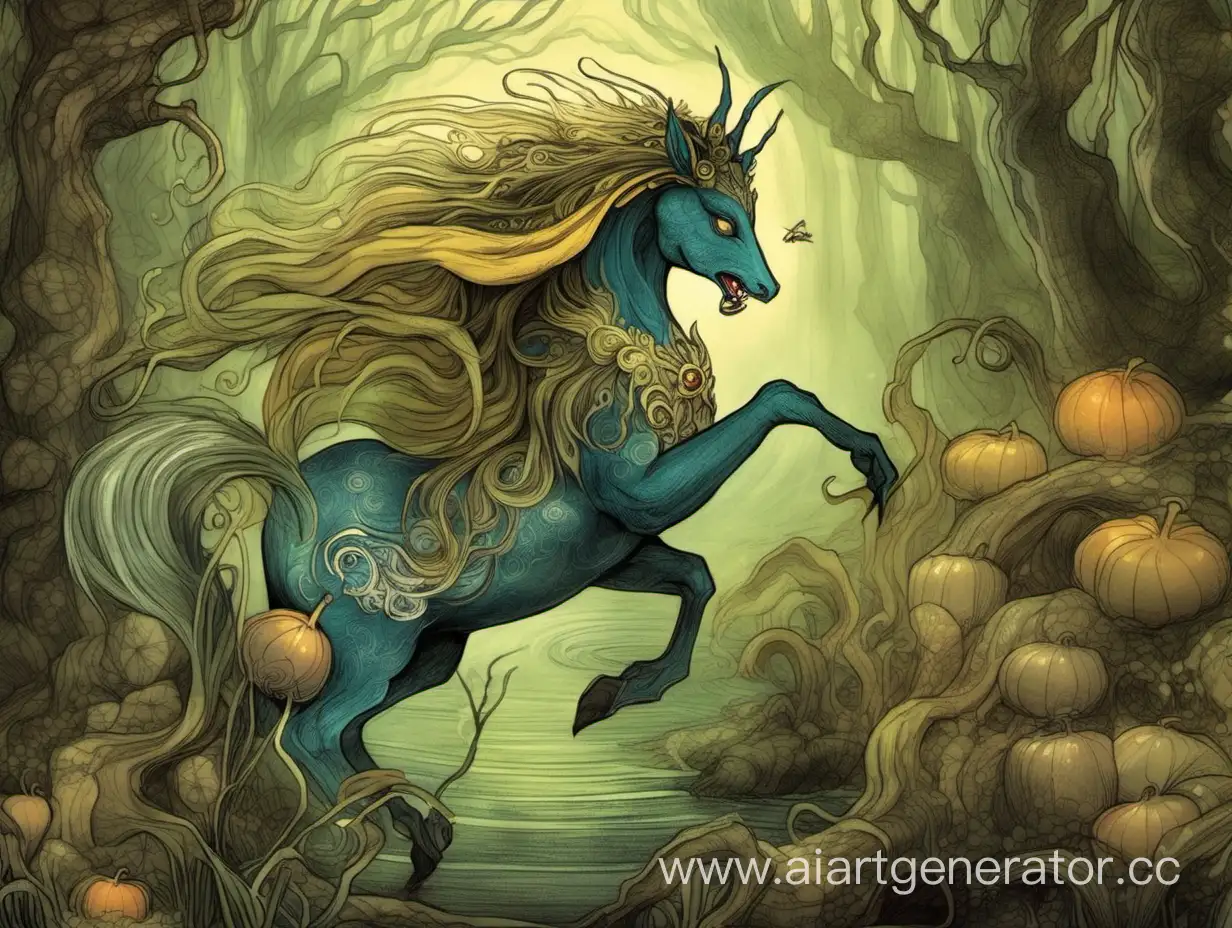 Enchanting-Ukrainian-Mythical-Creatures-in-a-Mystical-Landscape