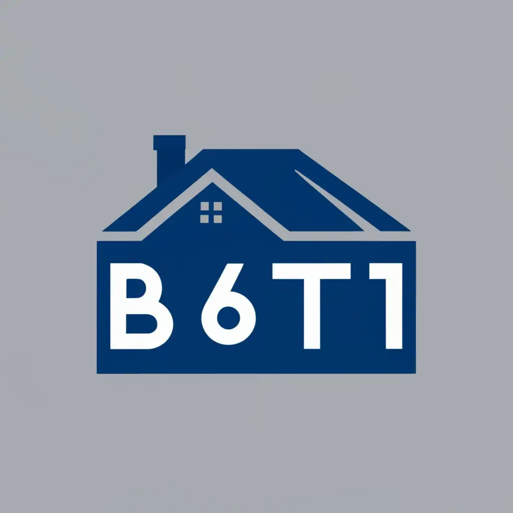 LOGO-Design-For-B6T1-Real-Estate-Modern-Typography-with-Building-Icon