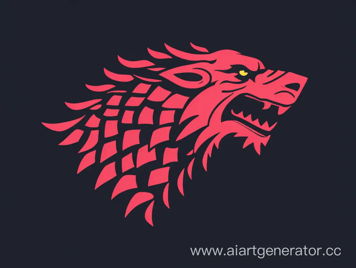 Логотип Игры престолов в стиле майнкрафт