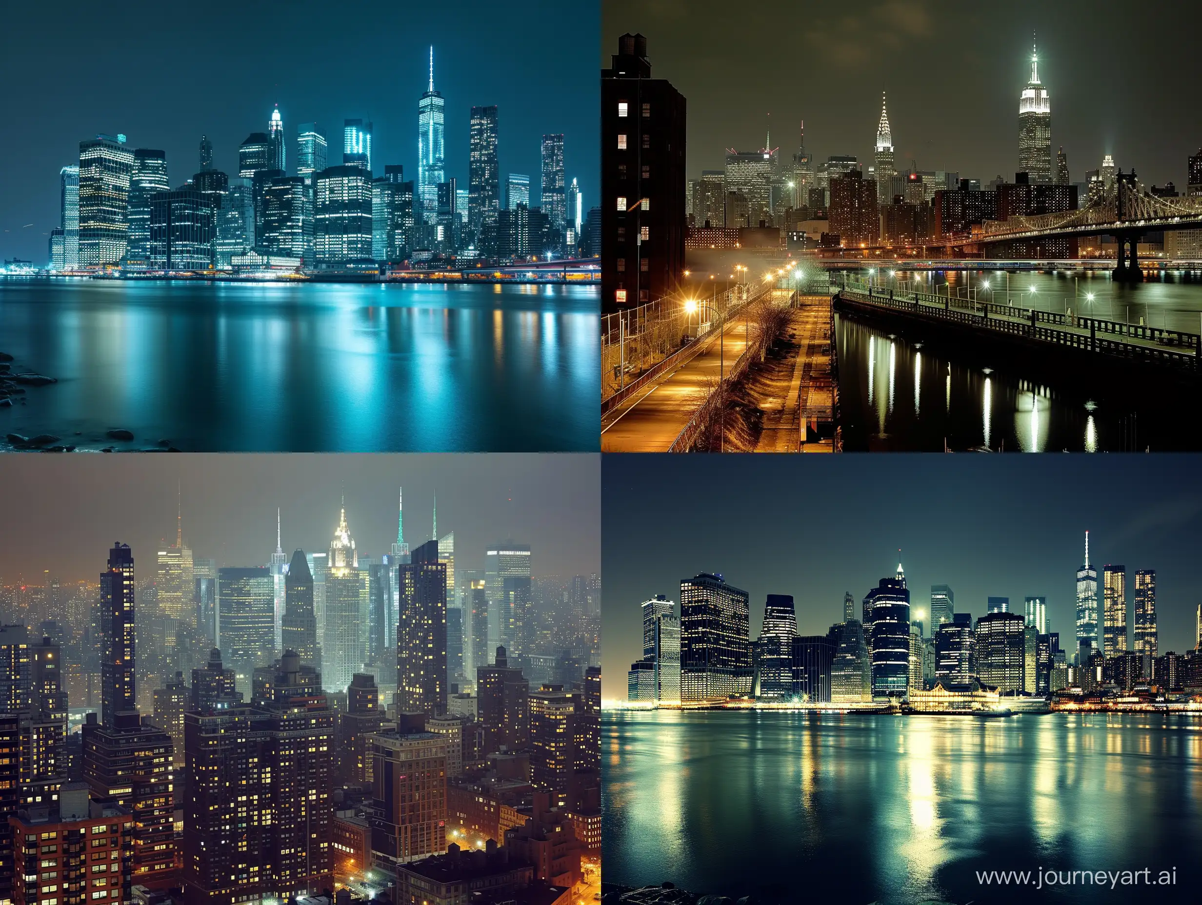 new york, night time, environment, photograph, photo, skyline, architecture,

