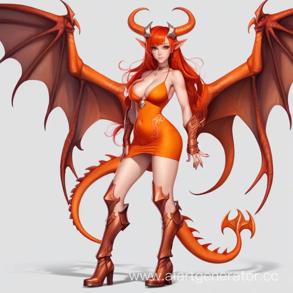 Seductive-Dragon-Girl-with-Fiery-Charm-in-Orange-Attire