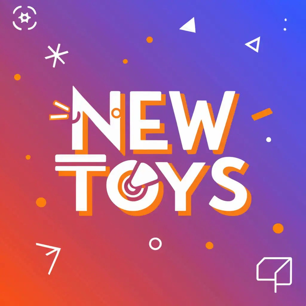 a logo design,with the text "NEW TOYS", main symbol:JOYSTICK,Moderate,be used in Technology industry,clear background