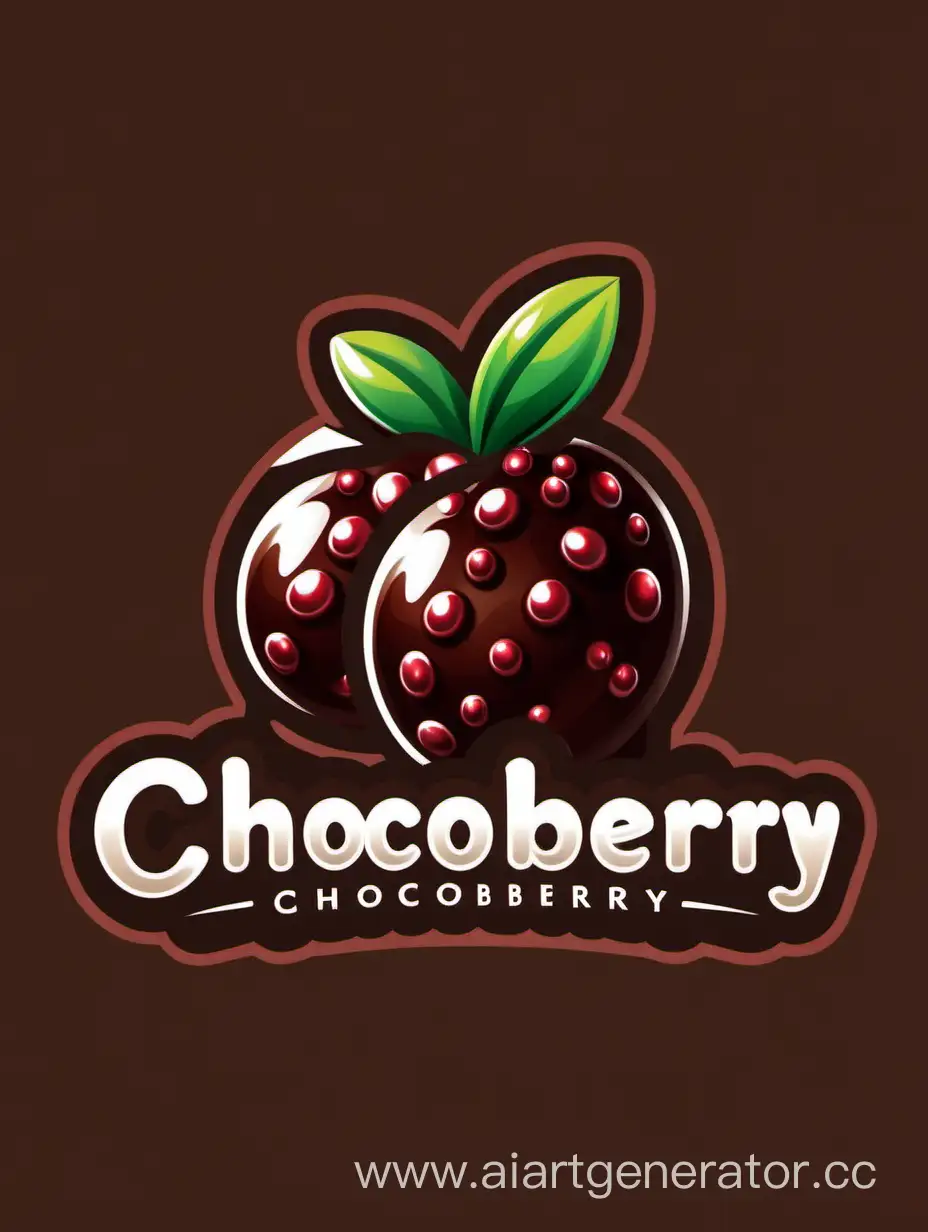 Delicious-Chocoberry-Logo-Design-with-Tempting-Chocolate-and-Berry-Fusion