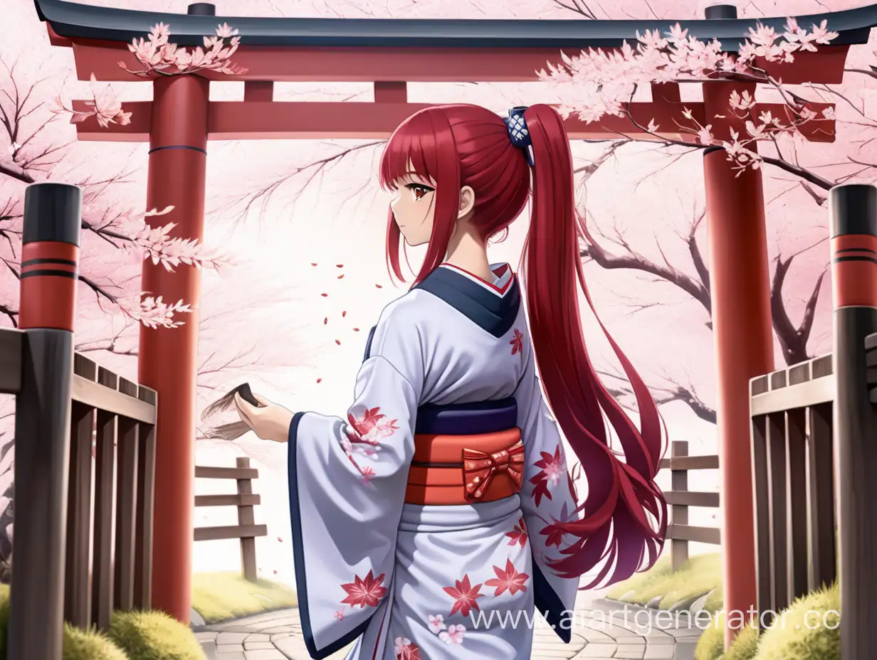 Elegant-Anime-Girl-in-Traditional-Yukata-under-Torii-Gate