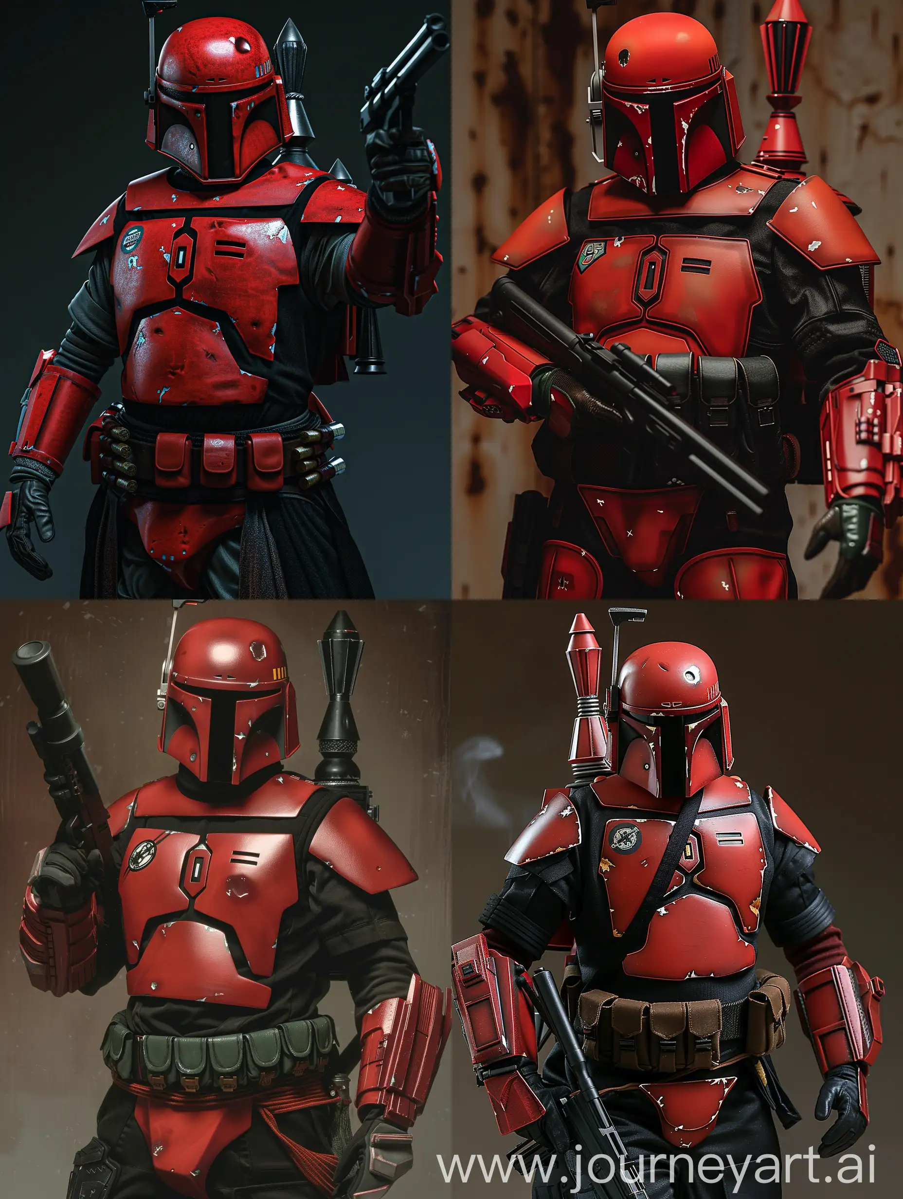 Crimson-Armored-Jango-Fett-with-Black-Accessories-and-Hyperrealistic-Star-Wars-Aesthetic