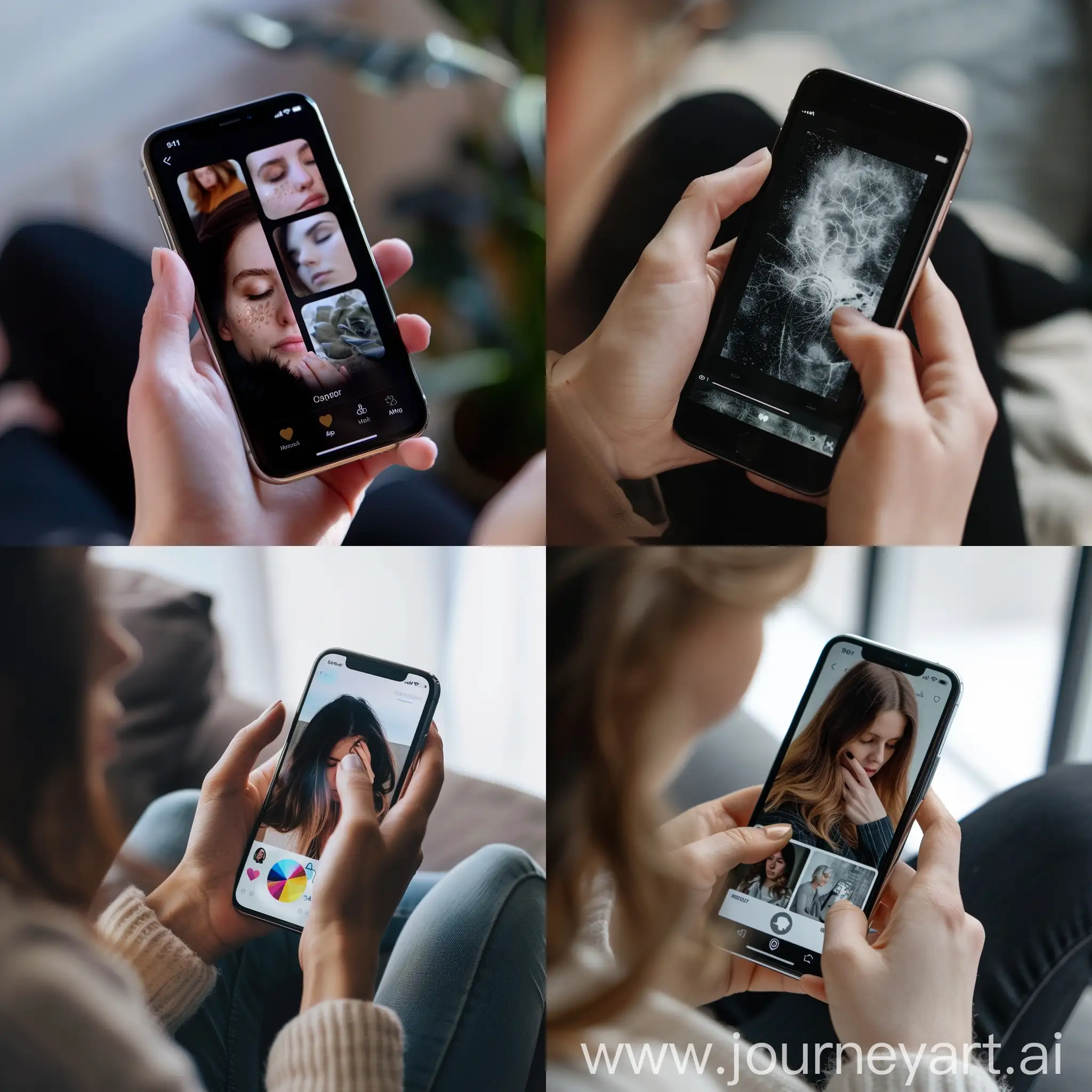 fotos para crear una app en iphone acerca de salud mental