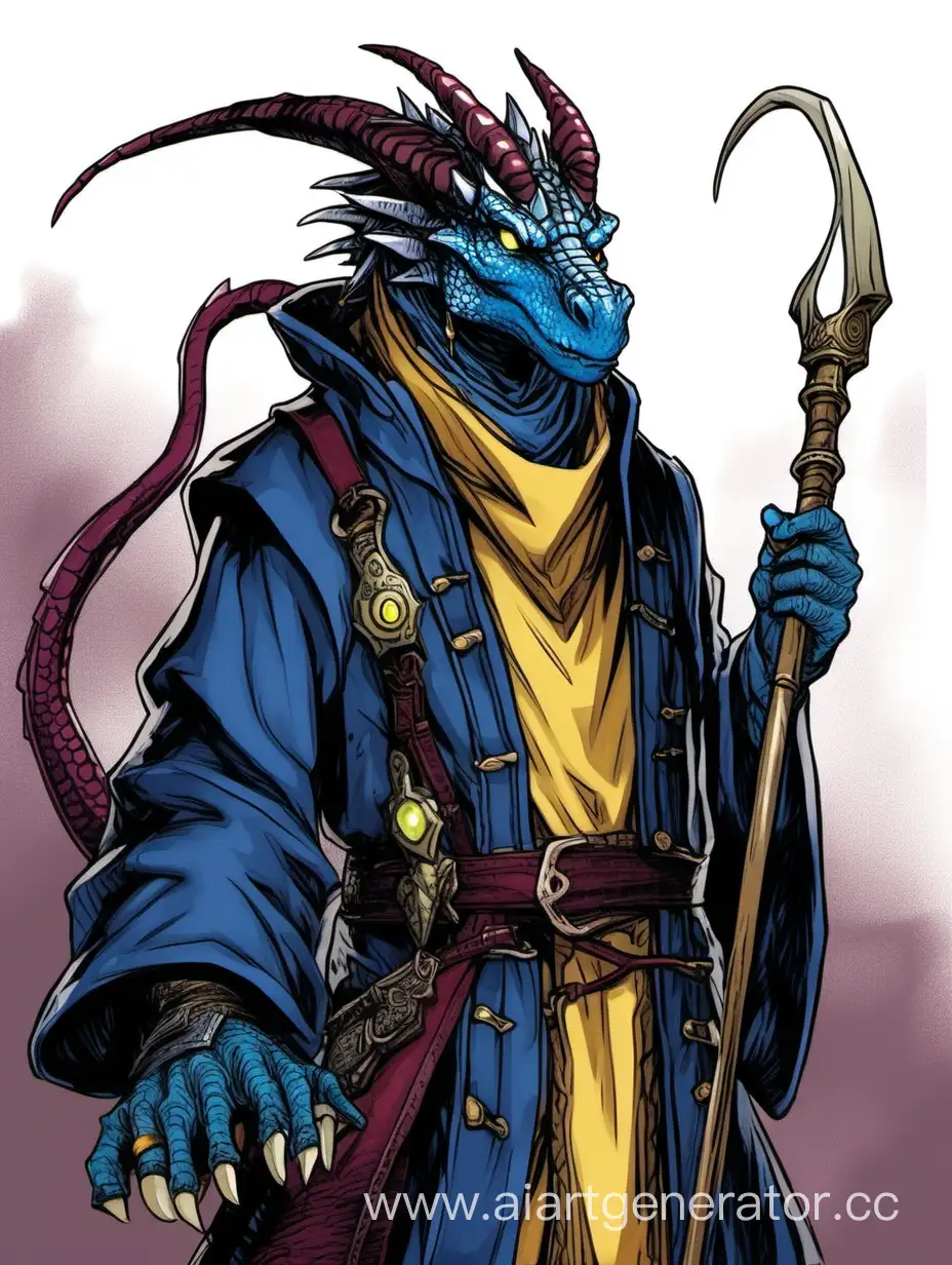 Majestic-Blue-Dragonborn-Wizard-with-Burgundy-Horns-and-Crocodile-Tail-in-Studio-Ghibli-Style