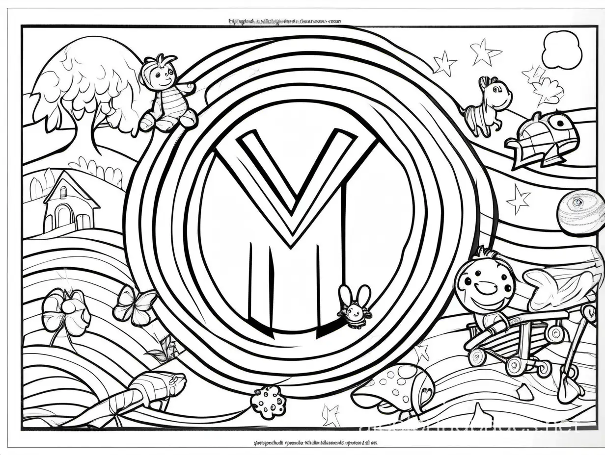 Y Alphabet Letter tracing kid activity coloring page for kid black and white, Coloring Page, black and white, line art, white background, Simplicity, Ample White Space. The background of the coloring page is plain white to make it easy for young children to color within the lines. The outlines of all the subjects are easy to distinguish, making it simple for kids to color without too much difficulty
