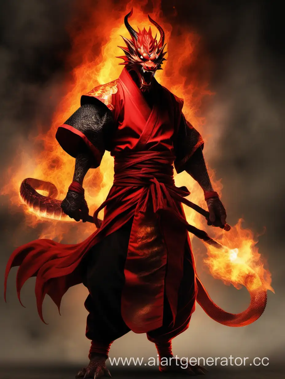 Fiery-DragonMan-Monk-with-Mystical-Staff