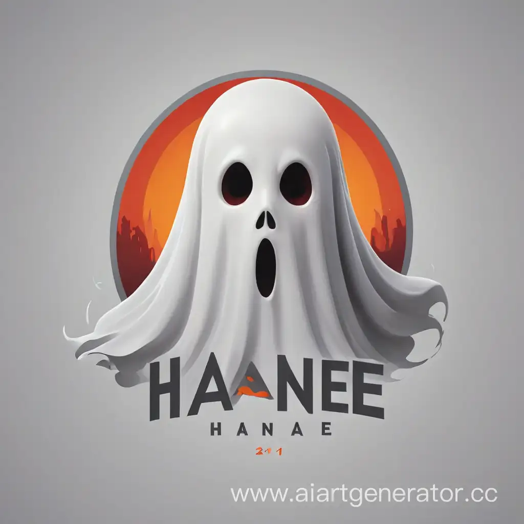 GrayRedOrange-Ghostly-Hane-Logo