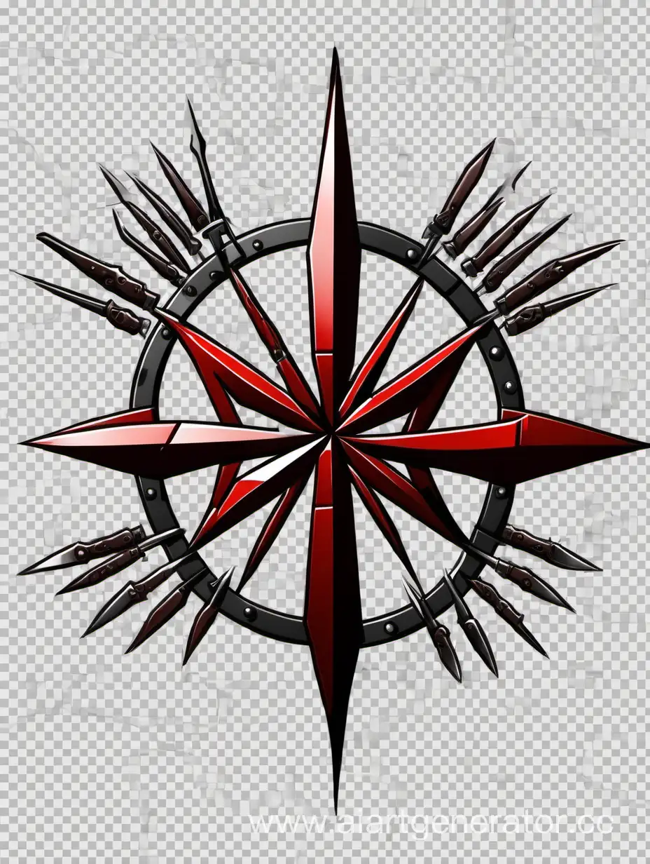 Mysterious-Emblem-with-Umbrella-Corporation-Crow-and-Knives