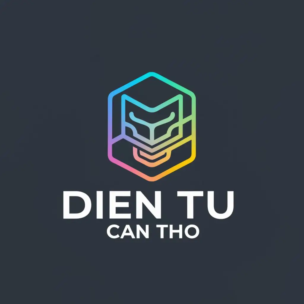 a logo design,with the text "DIEN TU CAN THO", main symbol:laptop, smartphone,Moderate,be used in Technology industry,clear background
