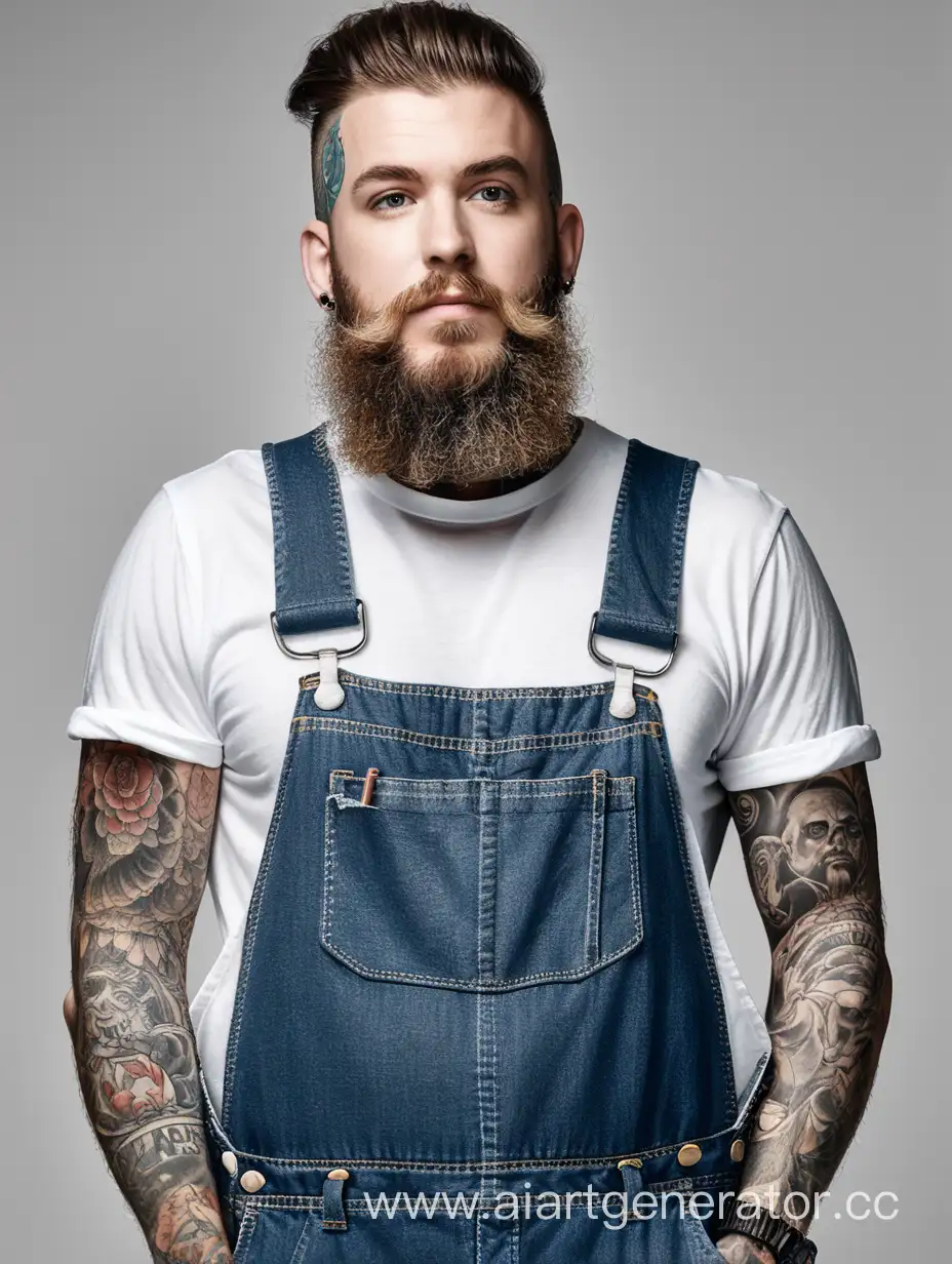 Bearded-Man-in-Overalls-and-Shirt-with-Tattoos