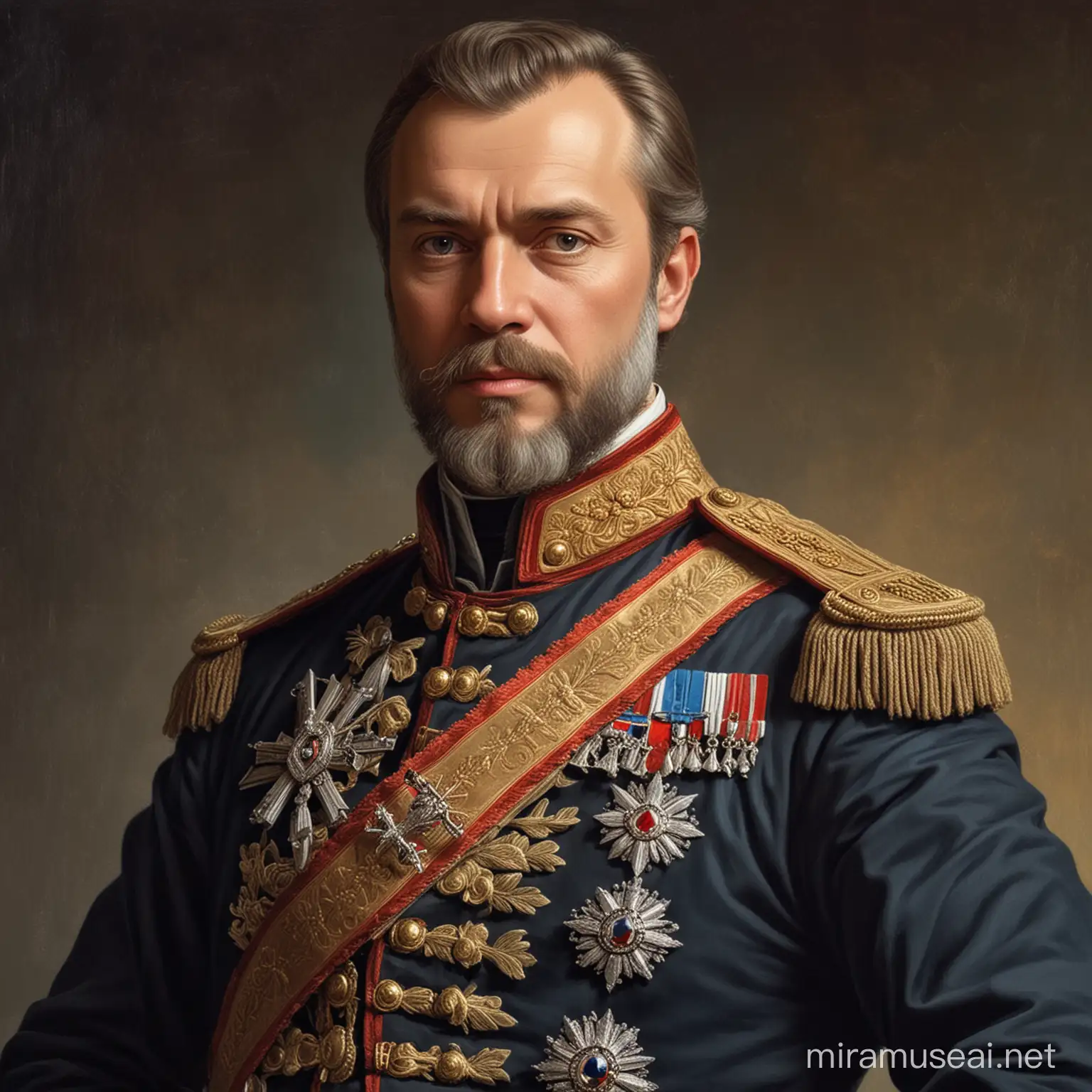 Portrait of Prince Vasily Kuragin at Age 50 from War and Peace