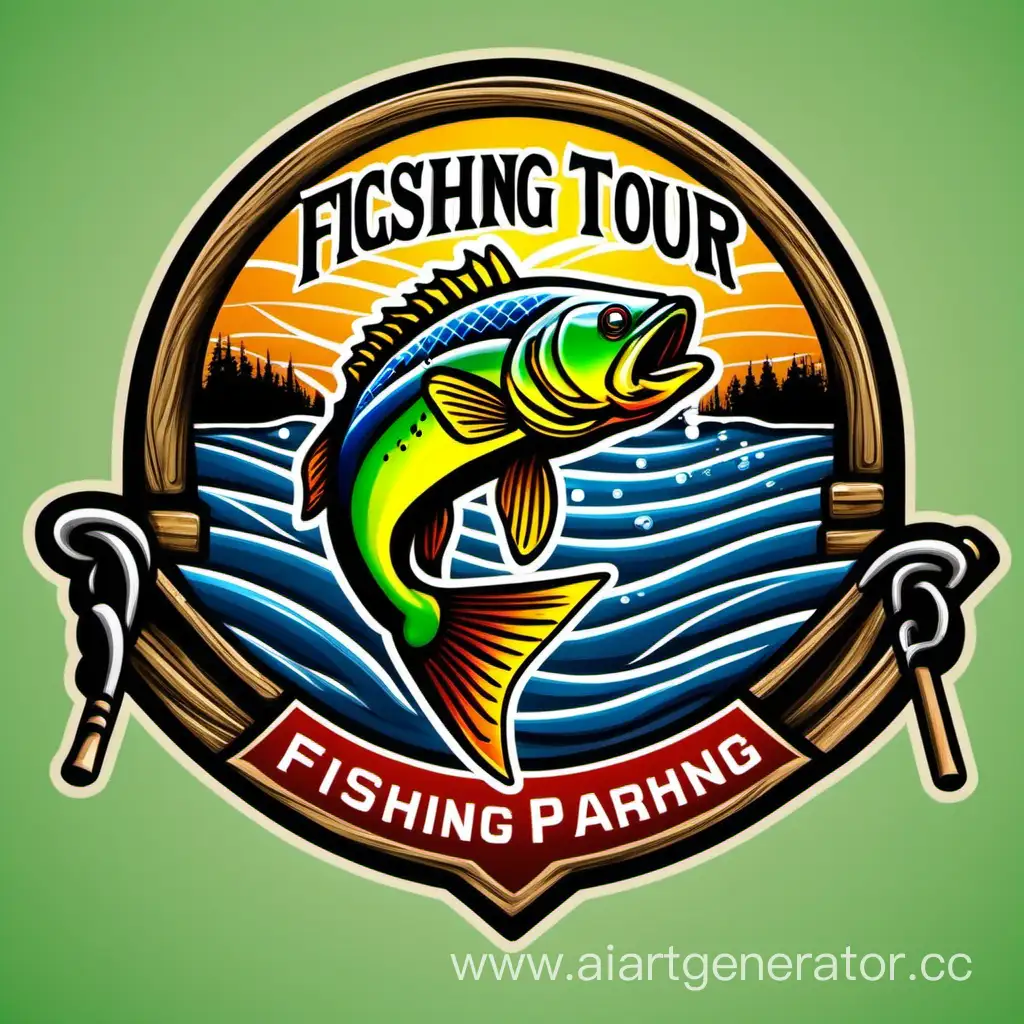 Vibrant-Fishing-Tour-Logo-with-Clear-Contours-and-Fishing-Paraphernalia