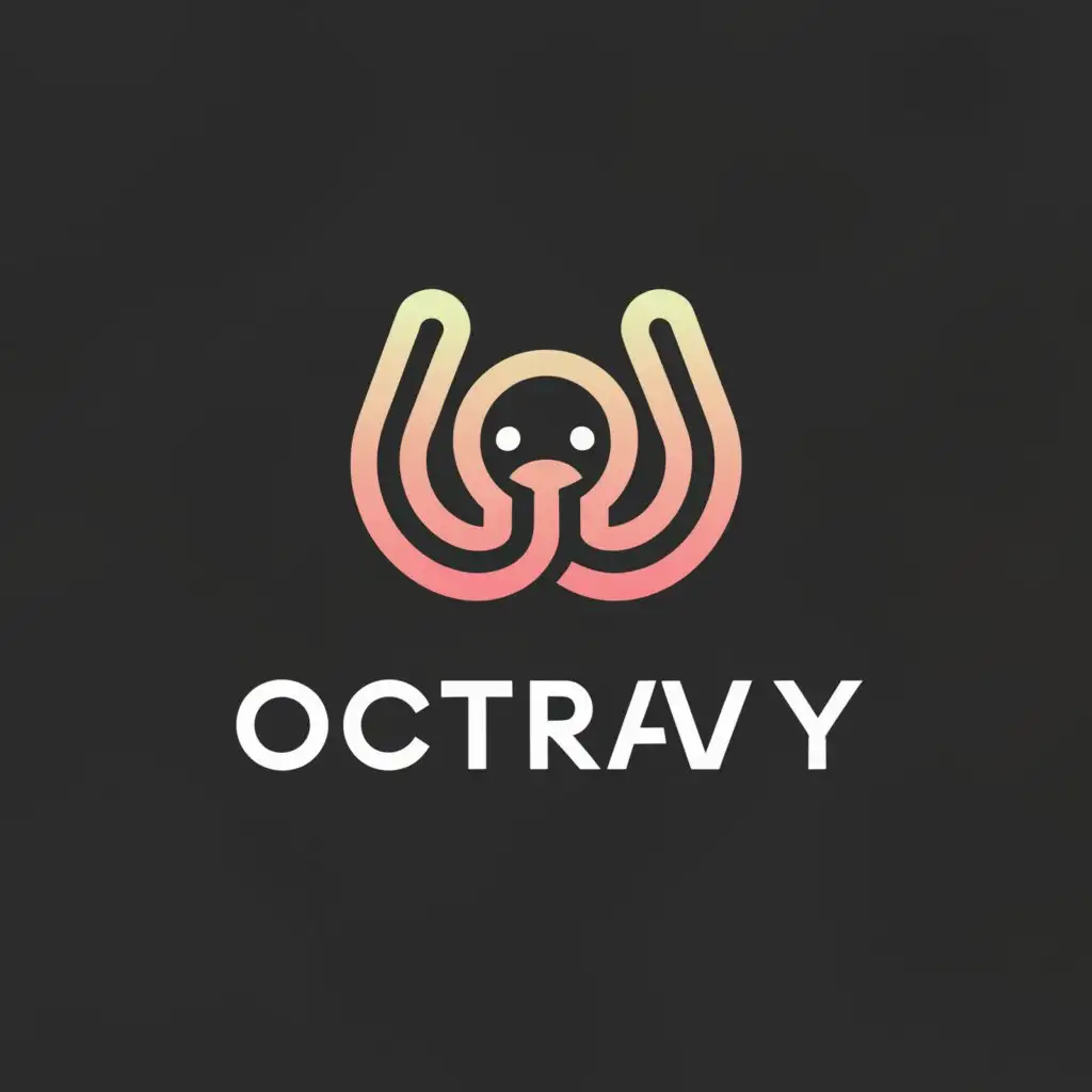 a logo design,with the text "Octravy", main symbol:Line,Minimalistic,be used in Internet industry,clear background