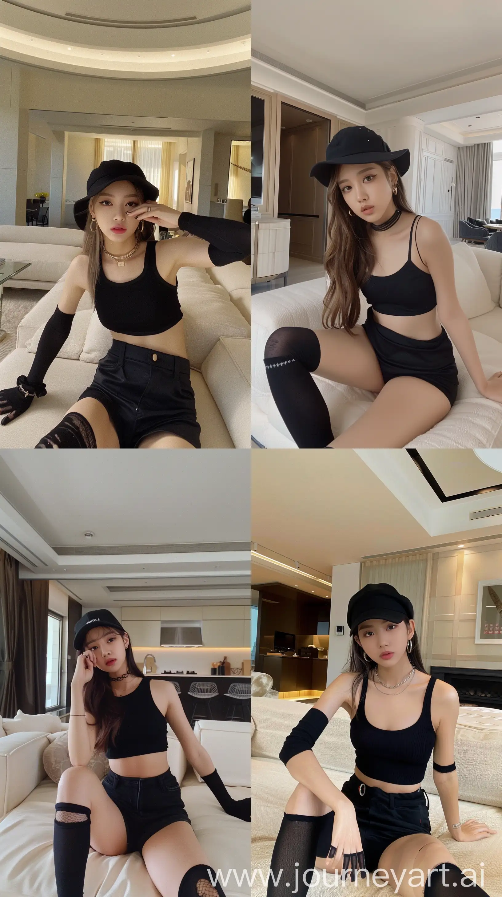 Jennie-from-BLACKPINK-Captures-Aesthetic-Moment-in-Modern-Living-Room