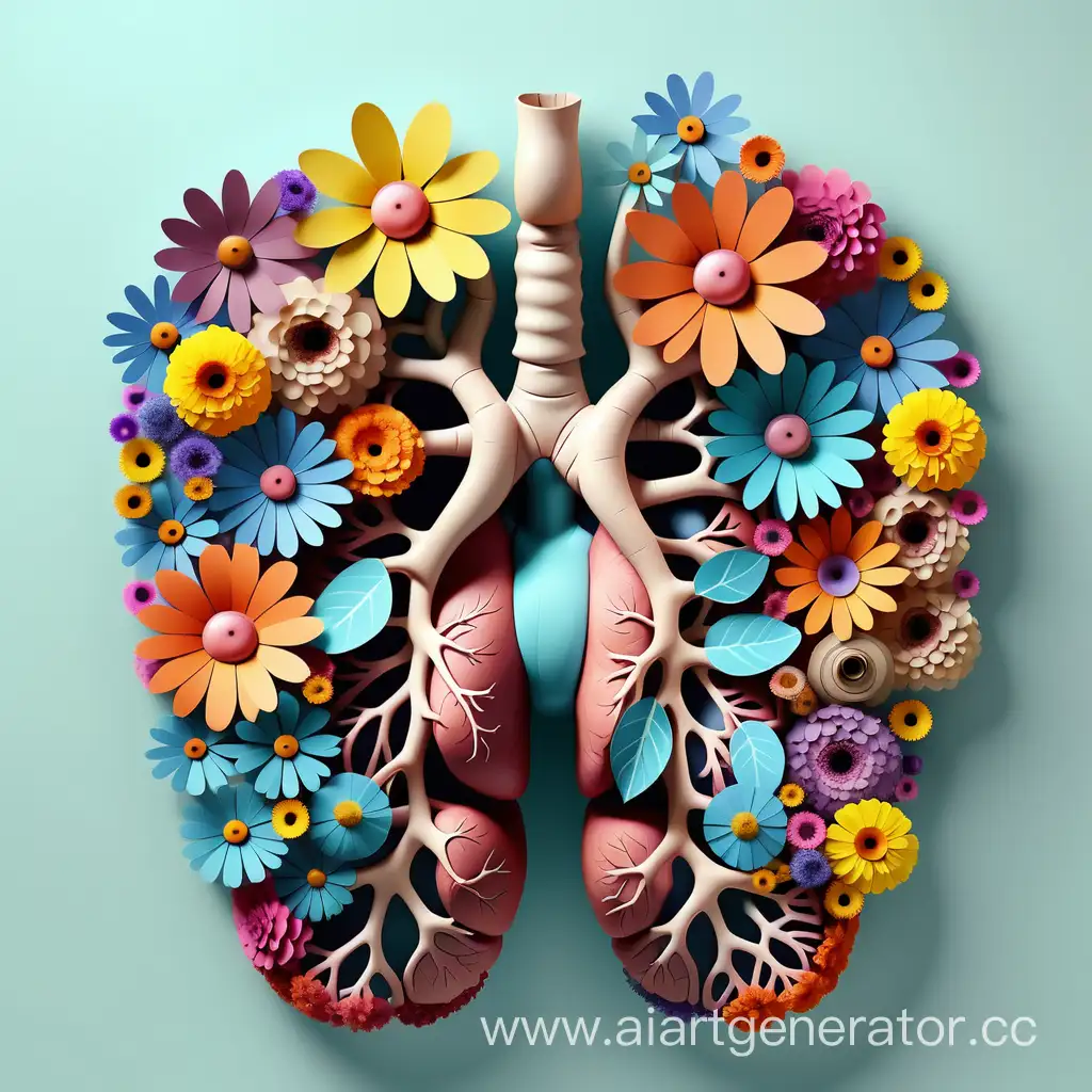 Colorful-Flowers-Blooming-in-Unsymmetrical-Lungs