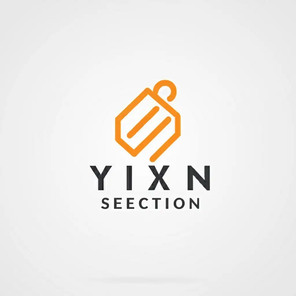 LOGO-Design-for-Yixin-Selection-Minimalistic-Sales-Icon-for-Retail-Industry-with-Clear-Background