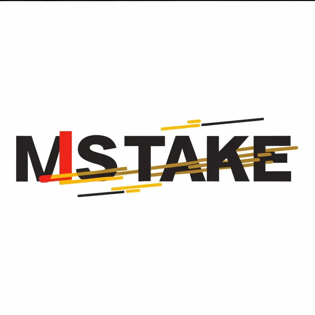 a logo design,with the text "MISTAKE", main symbol:MISTAKE IN CLEAR BACKGROUND,Moderate,be used in Internet industry,clear background