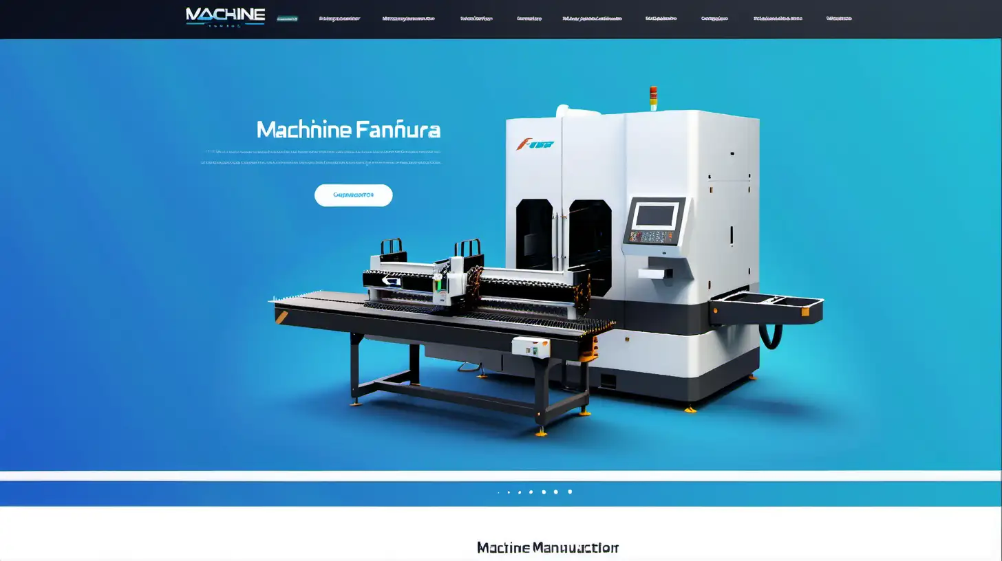 Advanced Machine Manufacturer Website Homepage Design