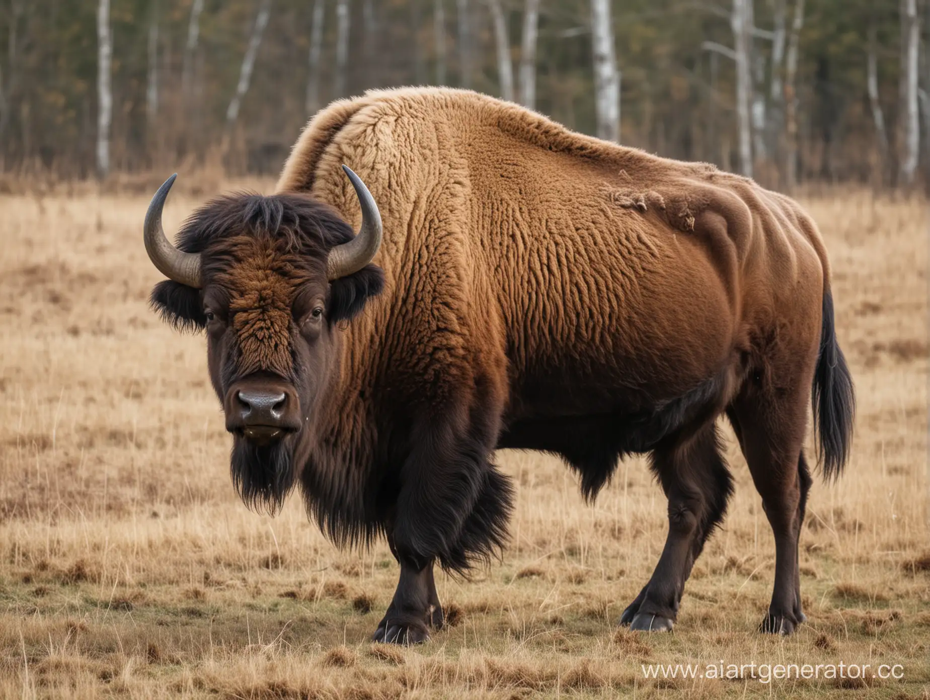 Majestic-European-Bison-in-Natural-Habitat